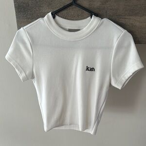 Kith White Short Sleeve Tee with Crew Neck